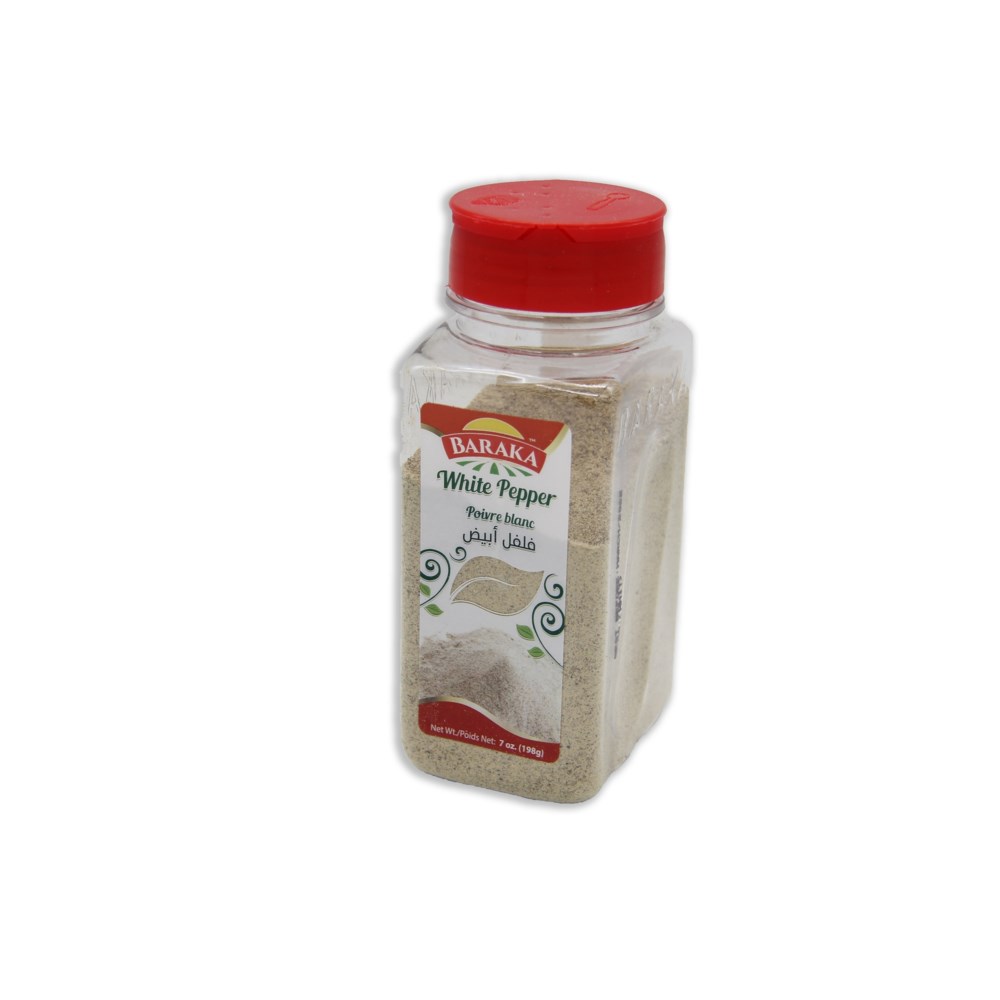 White Pepper Spice in plastic tub "Baraka"  7 oz *